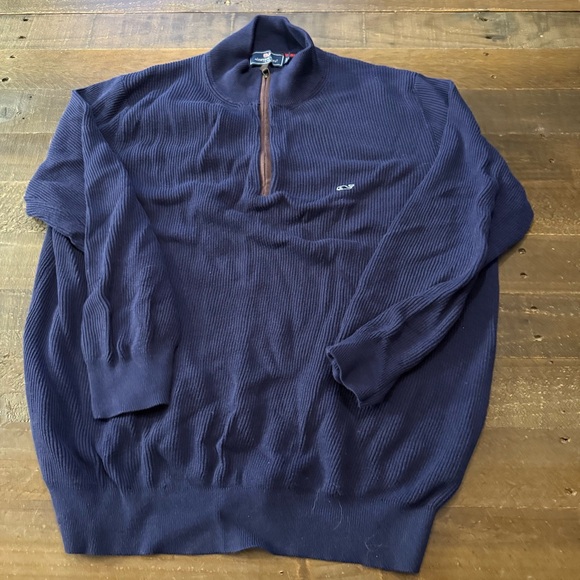 Vineyard Vines Other - Vineyard Vines Dark Blue Zip-Up Sweater